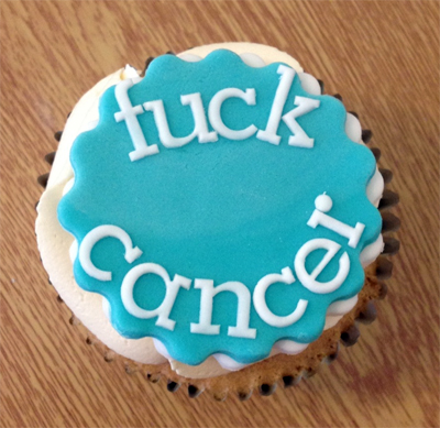 Fuck Cancer Cupcake